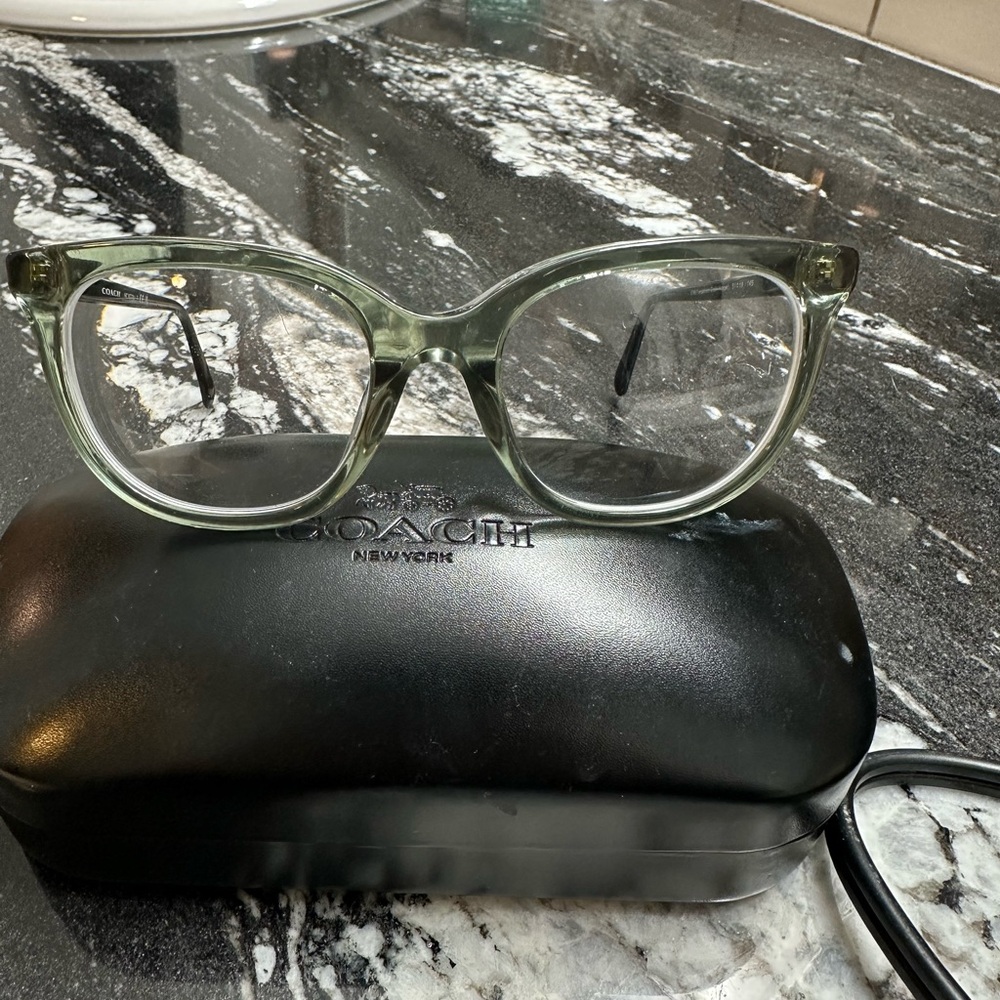 Coach Translucent Green Eyeglasses- frames only